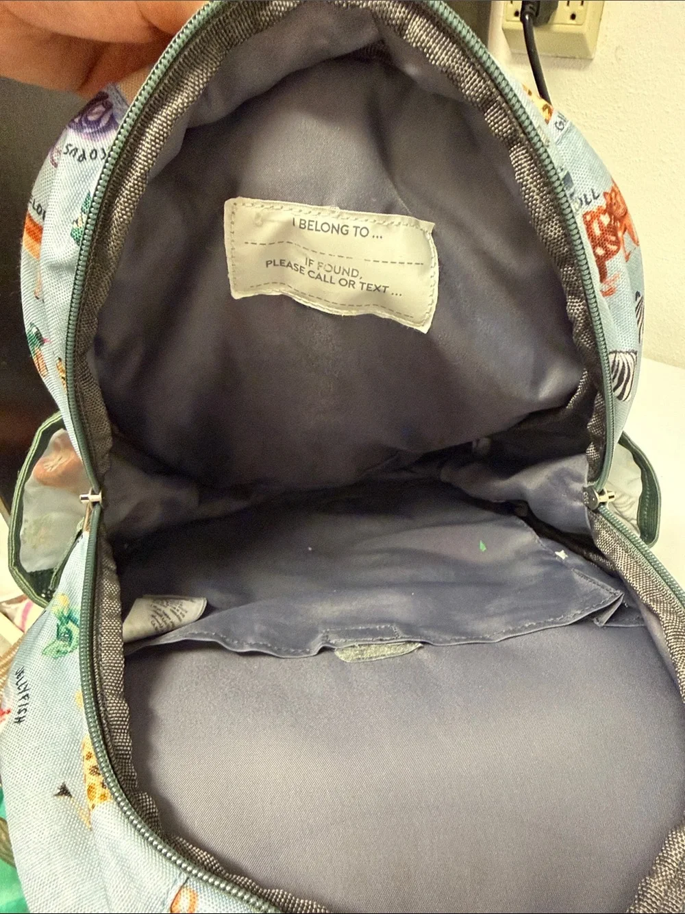 Personalized Pottery Barn Animal Print Backpack